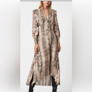All Saints Multicolor Patterned Dress